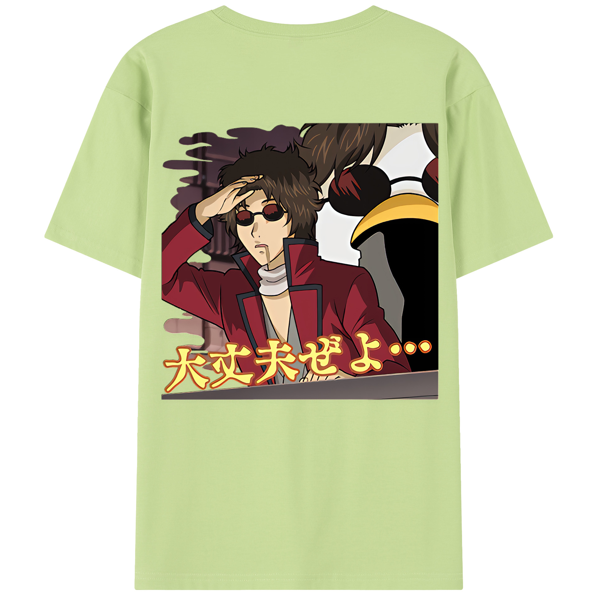 （画像用） ぎんたま 坂田銀時（さかたぎんとき） 神楽 志村新八（しむら しんぱち） GINTAMA Sakata Gintoki Kagura Shimura Shinpachi 綿100％半袖Tシャツ（背面プリント）
